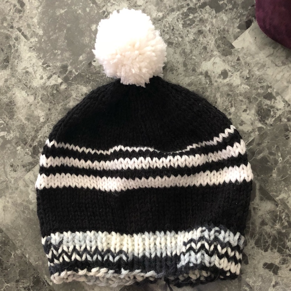Hand knit beanie